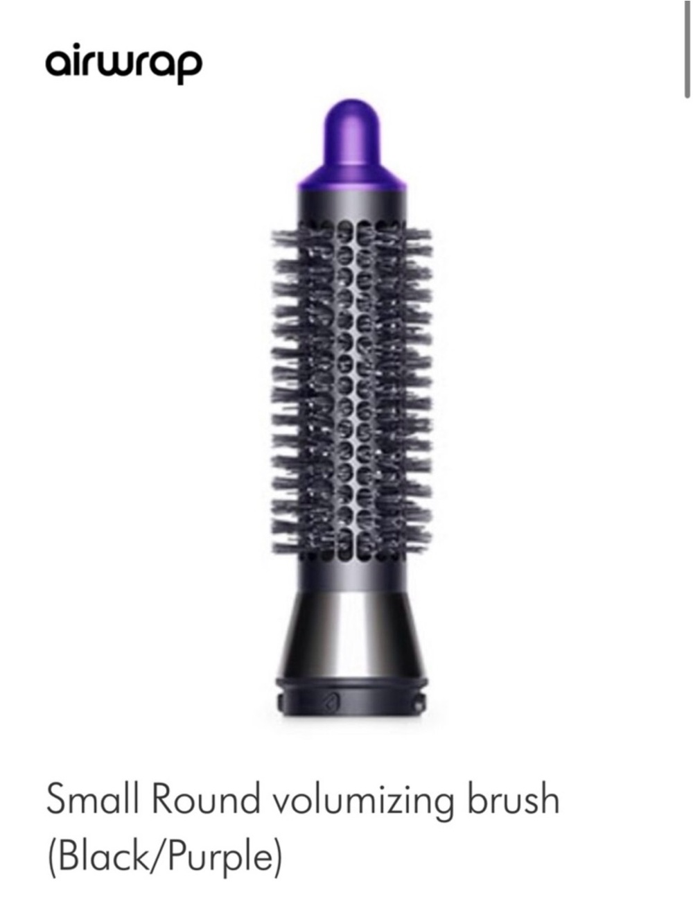 Dyson Small Round Volumizing Brush in Black and Purple